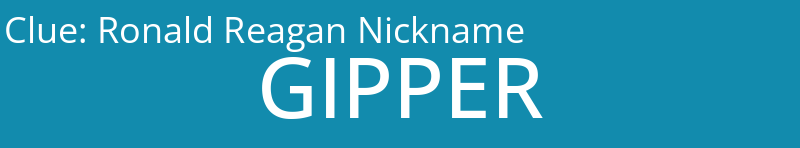 Ronald Reagan Nickname