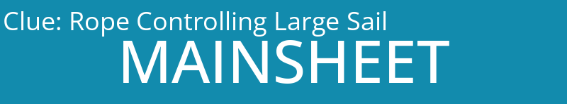 Rope Controlling Large Sail