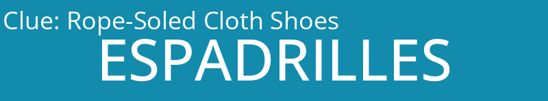 Rope-Soled Cloth Shoes