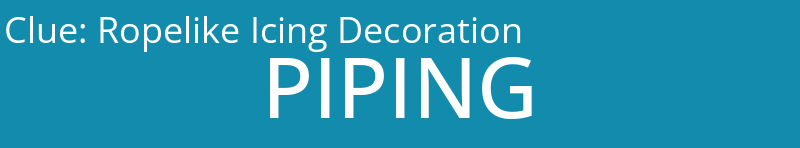 Ropelike Icing Decoration