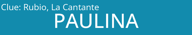 Rubio, La Cantante