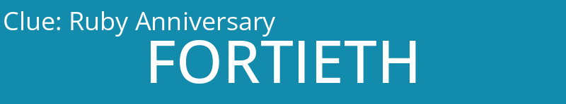 Ruby Anniversary