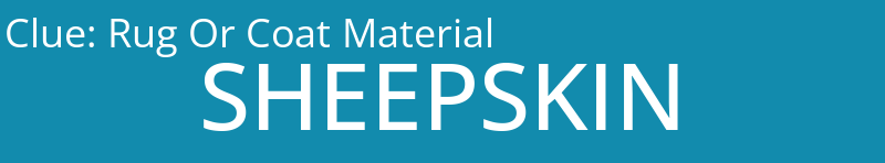 Rug Or Coat Material