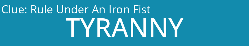 Rule Under An Iron Fist
