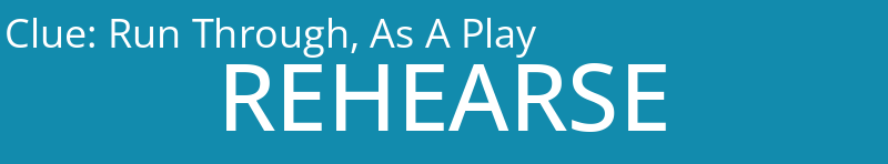 Run Through, As A Play