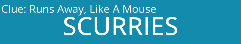 Runs Away, Like A Mouse