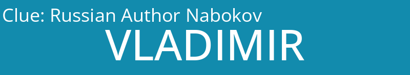Russian Author Nabokov