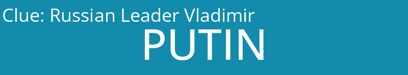 Russian Leader Vladimir