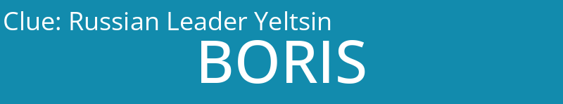 Russian Leader Yeltsin