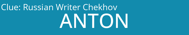 Russian Writer Chekhov