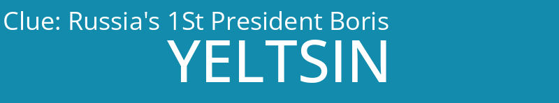 Russia's 1St President Boris