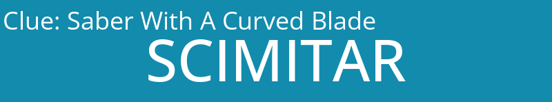 Saber With A Curved Blade