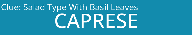 Salad Type With Basil Leaves