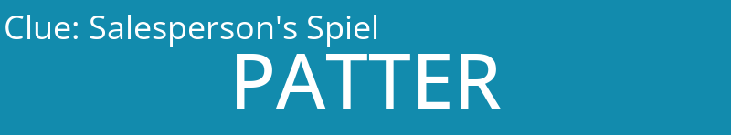 Salesperson's Spiel