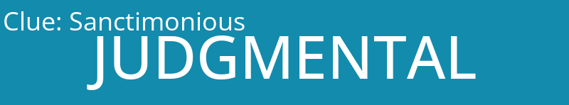 Sanctimonious