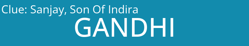 Sanjay, Son Of Indira