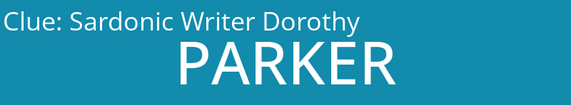 Sardonic Writer Dorothy