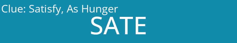 Satisfy, As Hunger 