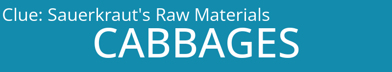 Sauerkraut's Raw Materials