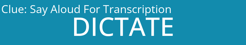 Say Aloud For Transcription
