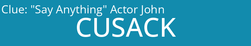 "Say Anything" Actor John