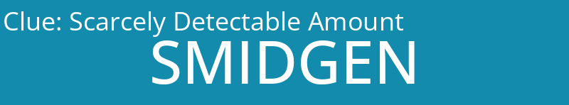 Scarcely Detectable Amount