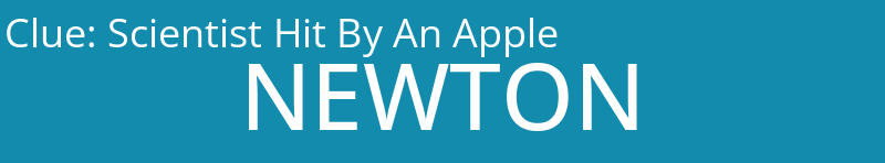 Scientist Hit By An Apple