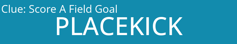 Score A Field Goal