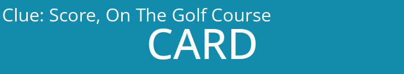 Score, On The Golf Course