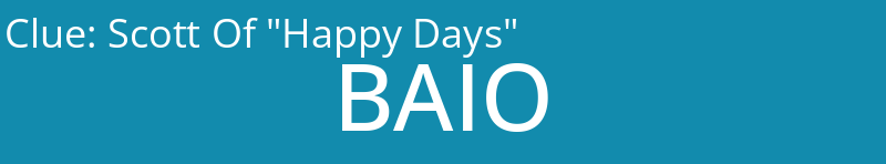 Scott Of "Happy Days"