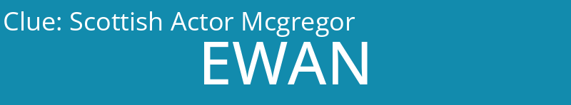 Scottish Actor Mcgregor