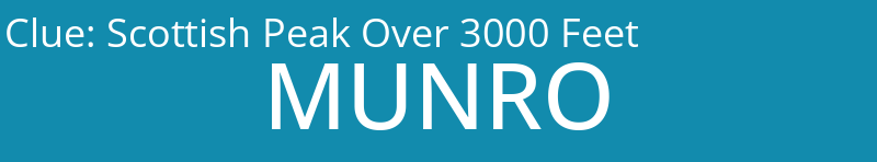 Scottish Peak Over 3000 Feet