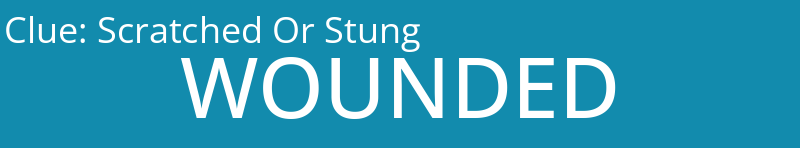 Scratched Or Stung