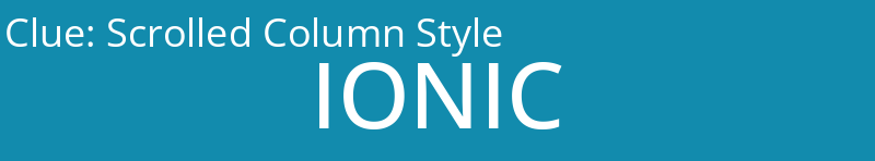 Scrolled Column Style