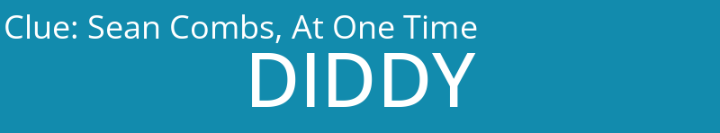 Sean Combs, At One Time