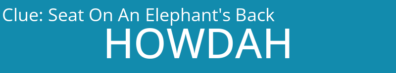 Seat On An Elephant's Back