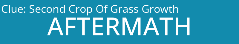 Second Crop Of Grass Growth