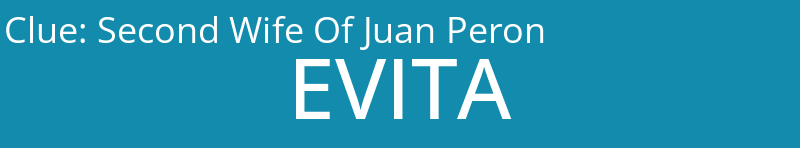 Second Wife Of Juan Peron