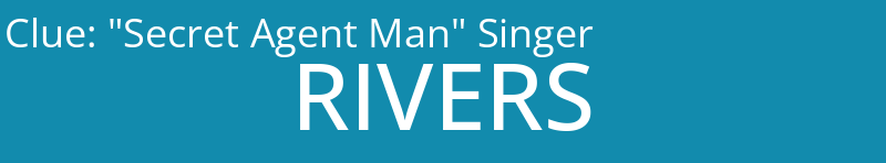 "Secret Agent Man" Singer