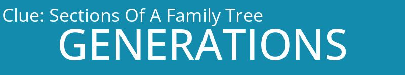 Sections Of A Family Tree