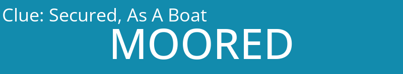Secured, As A Boat