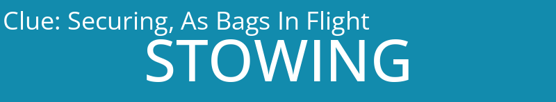 Securing, As Bags In Flight