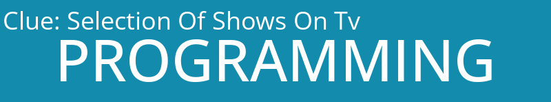 Selection Of Shows On Tv
