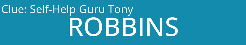 Self-Help Guru Tony