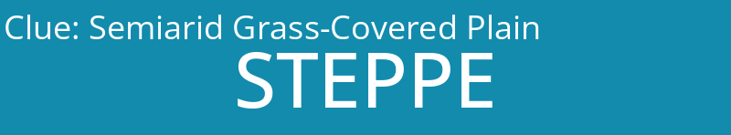 Semiarid Grass-Covered Plain