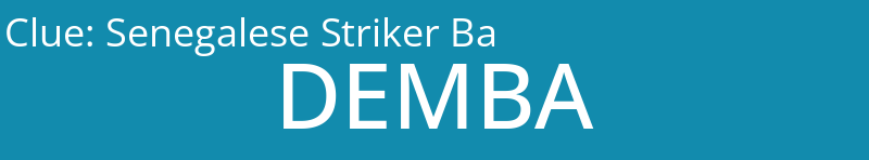 Senegalese Striker Ba