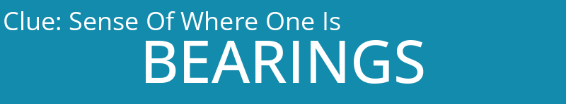 Sense Of Where One Is
