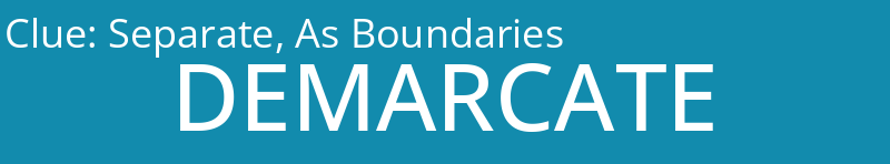 Separate, As Boundaries