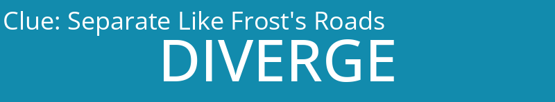 Separate Like Frost's Roads