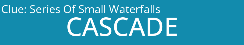 Series Of Small Waterfalls